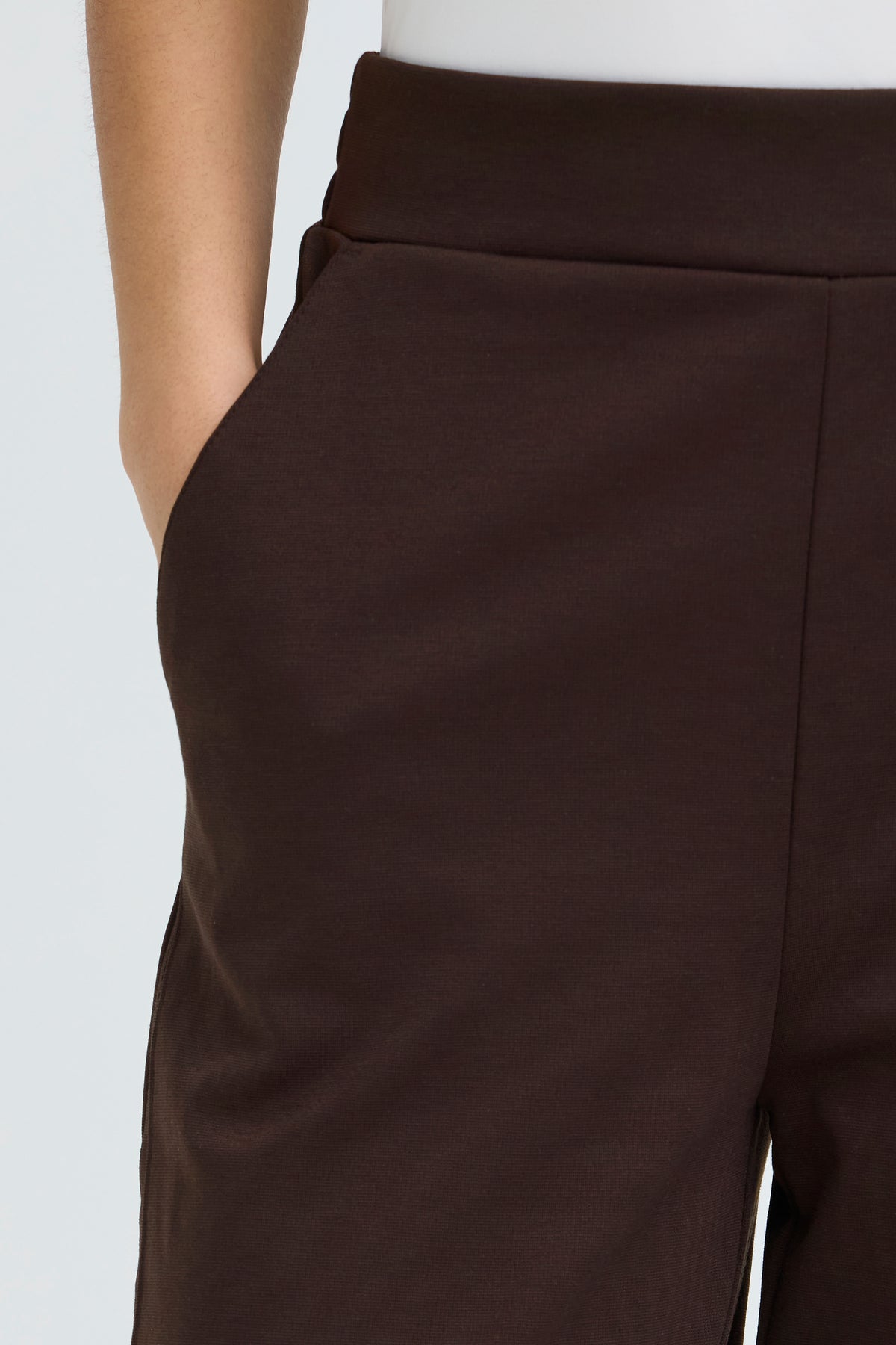 Pantalon Kate Barrel Brun Chocolat Ichi