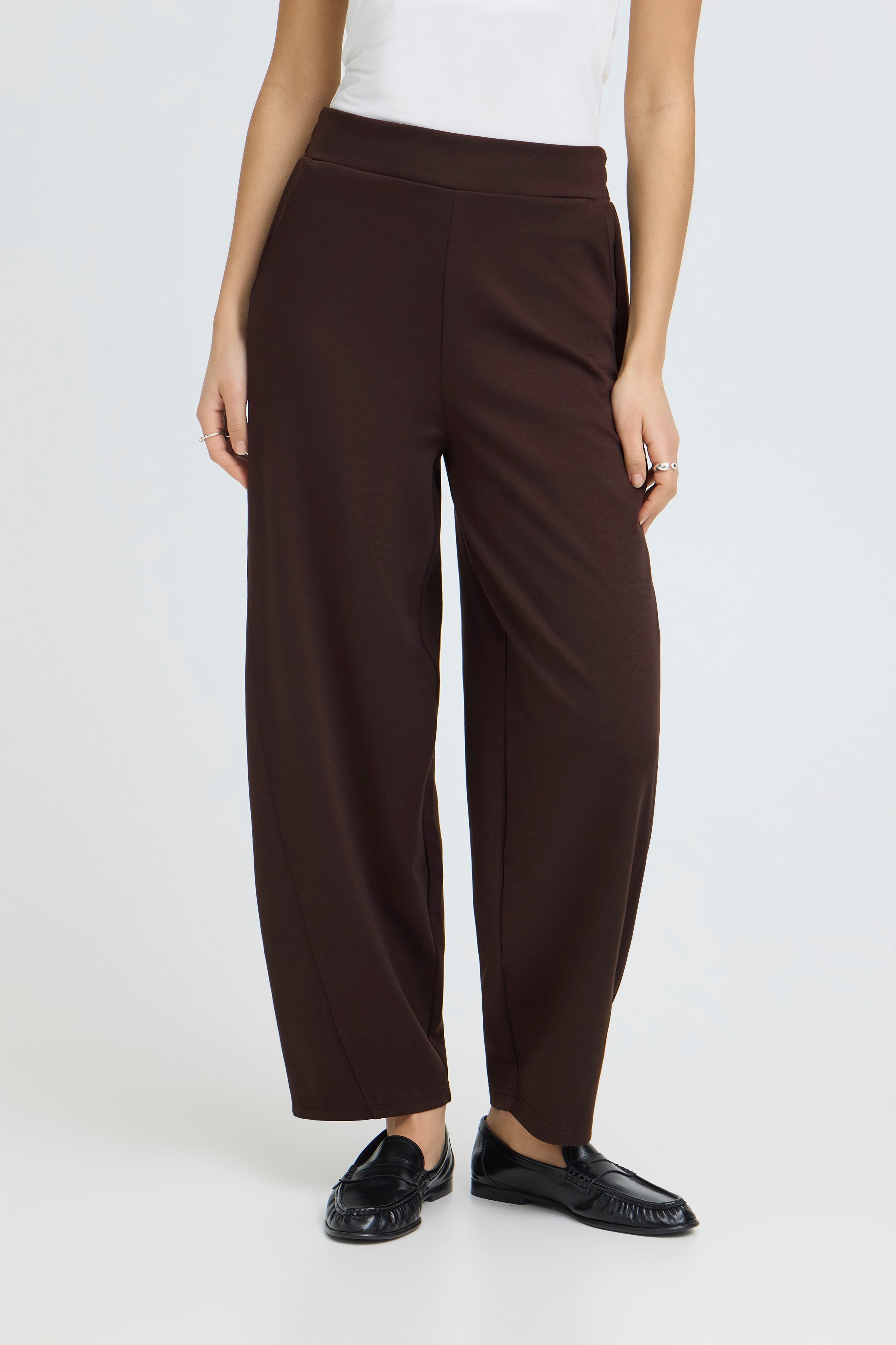 Pantalon Kate Barrel Brun Chocolat Ichi