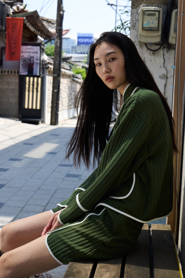 Kate Quilted Skirt Rifle Green Ichi