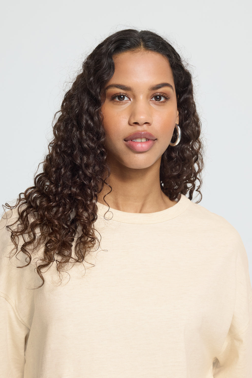 T-Shirt Palmer XL Loose Crème Mélange Ichi