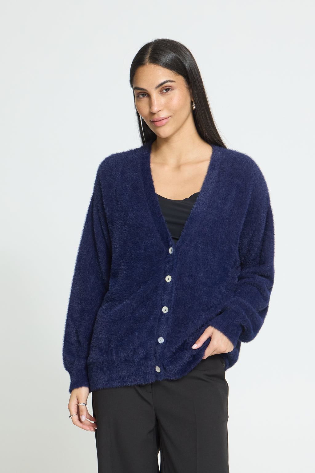 Cardigan Brula Bleu Maritime Ichi