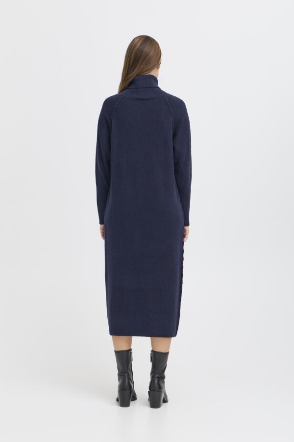Ichi Dasila Navy Blue Dress