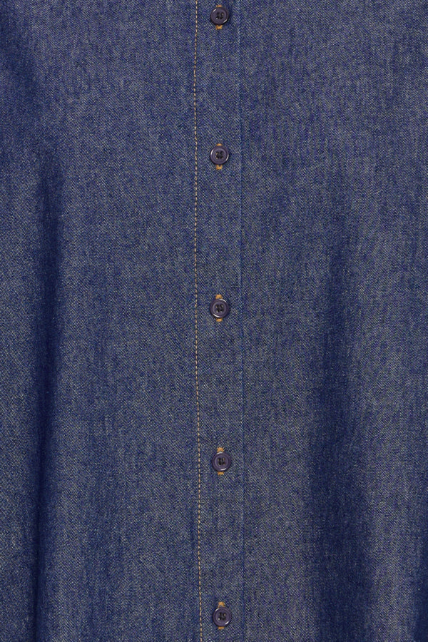 Ichi Dark Denim Archer Shirt