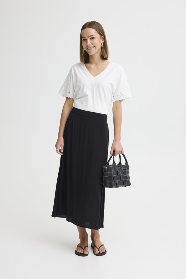 Ichi Marrakech Black Skirt