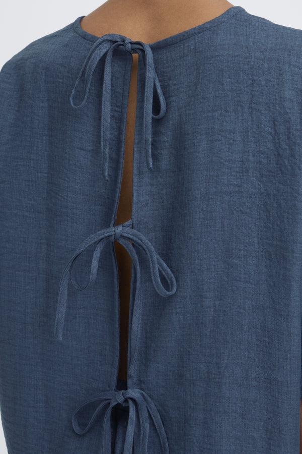 Ichi Navy Katico Top