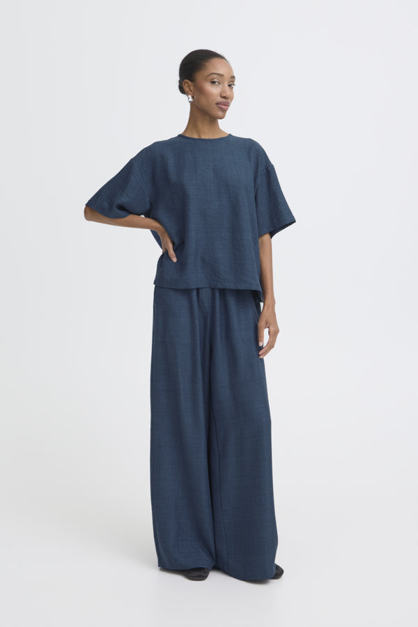 Ichi Navy Katico Top