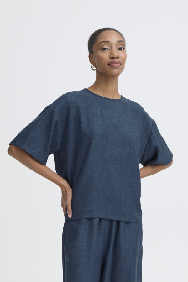 Ichi Navy Katico Top
