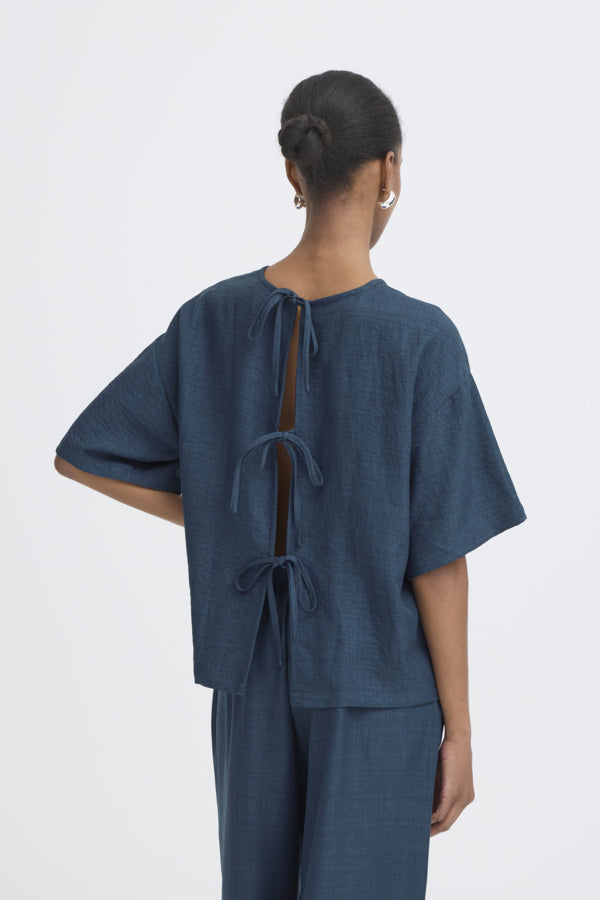 Ichi Navy Katico Top