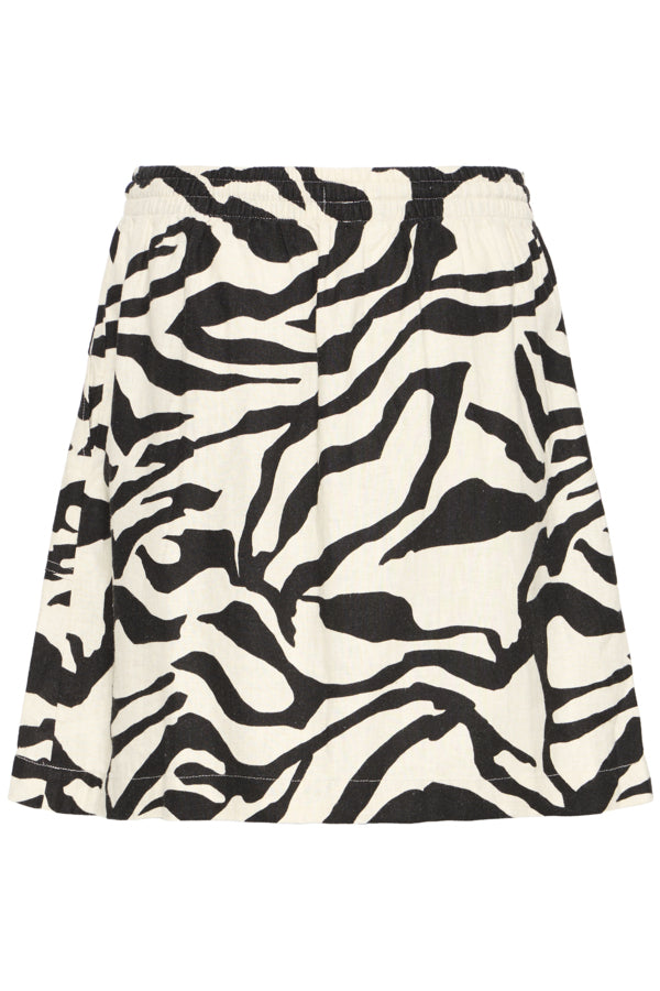 Linno Short Skirt Black/White Ichi