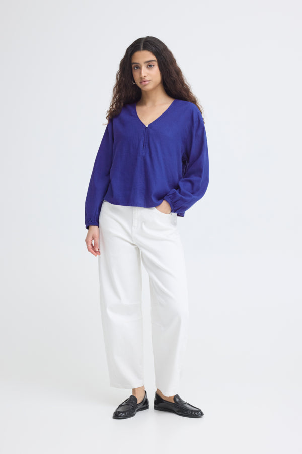 Haut Linno LS Bleu Ichi