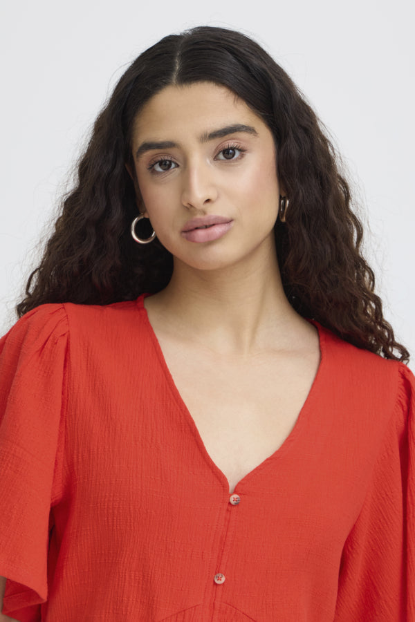 Robe Lifana Rouge Feu Ichi