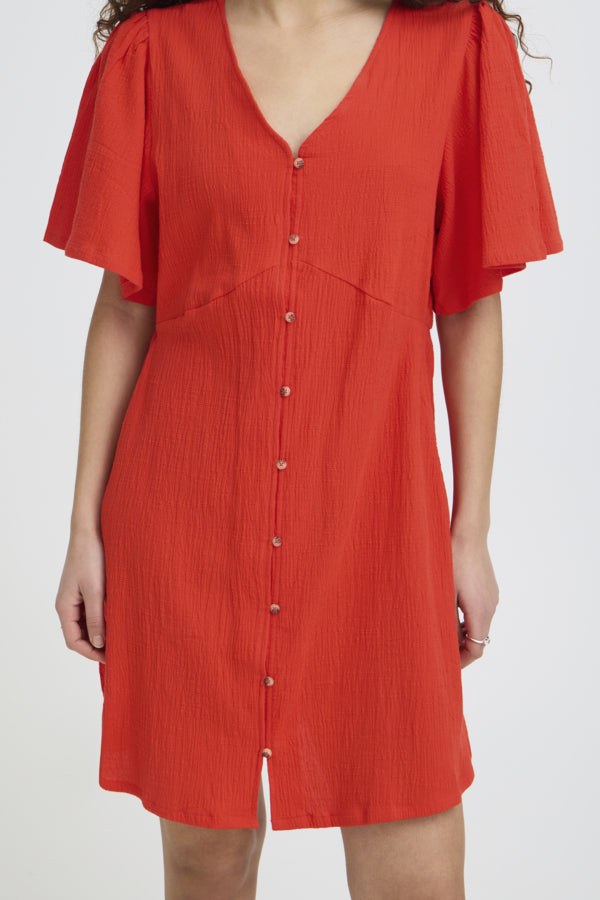 Robe Lifana Rouge Feu Ichi