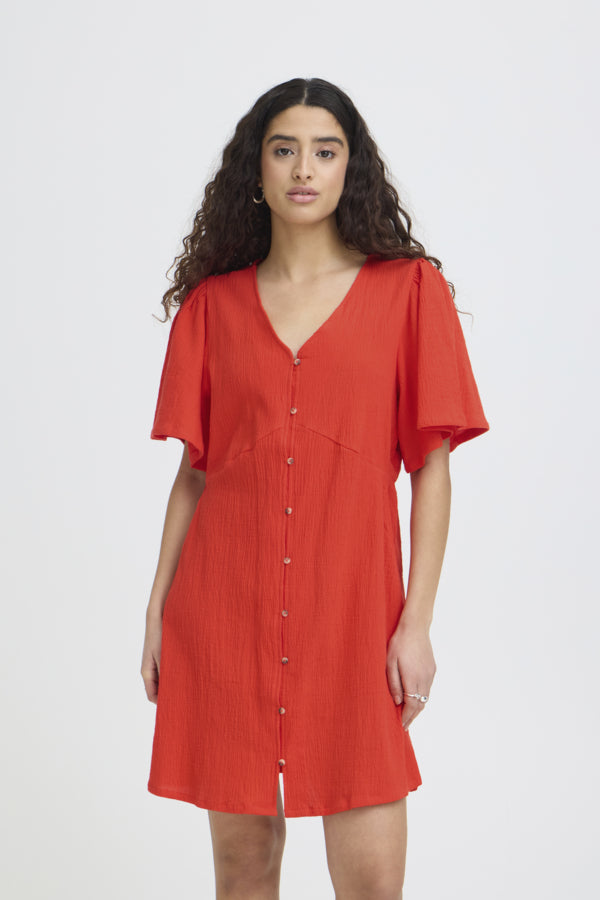Robe Lifana Rouge Feu Ichi