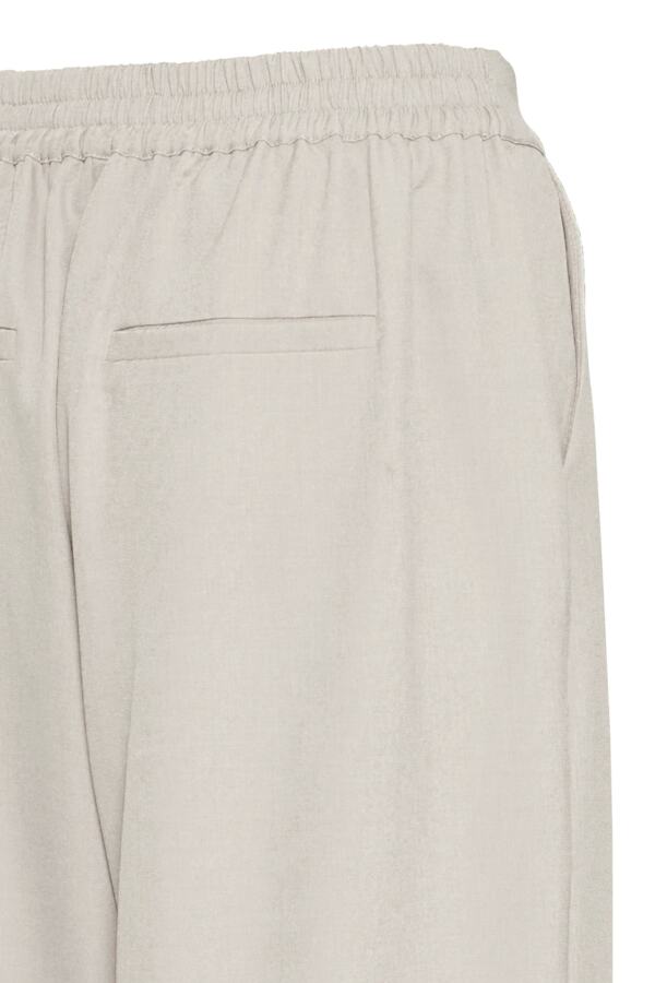 Ichi Fava Barrel Trousers Dove Melange