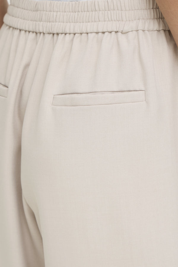 Ichi Fava Barrel Trousers Dove Melange