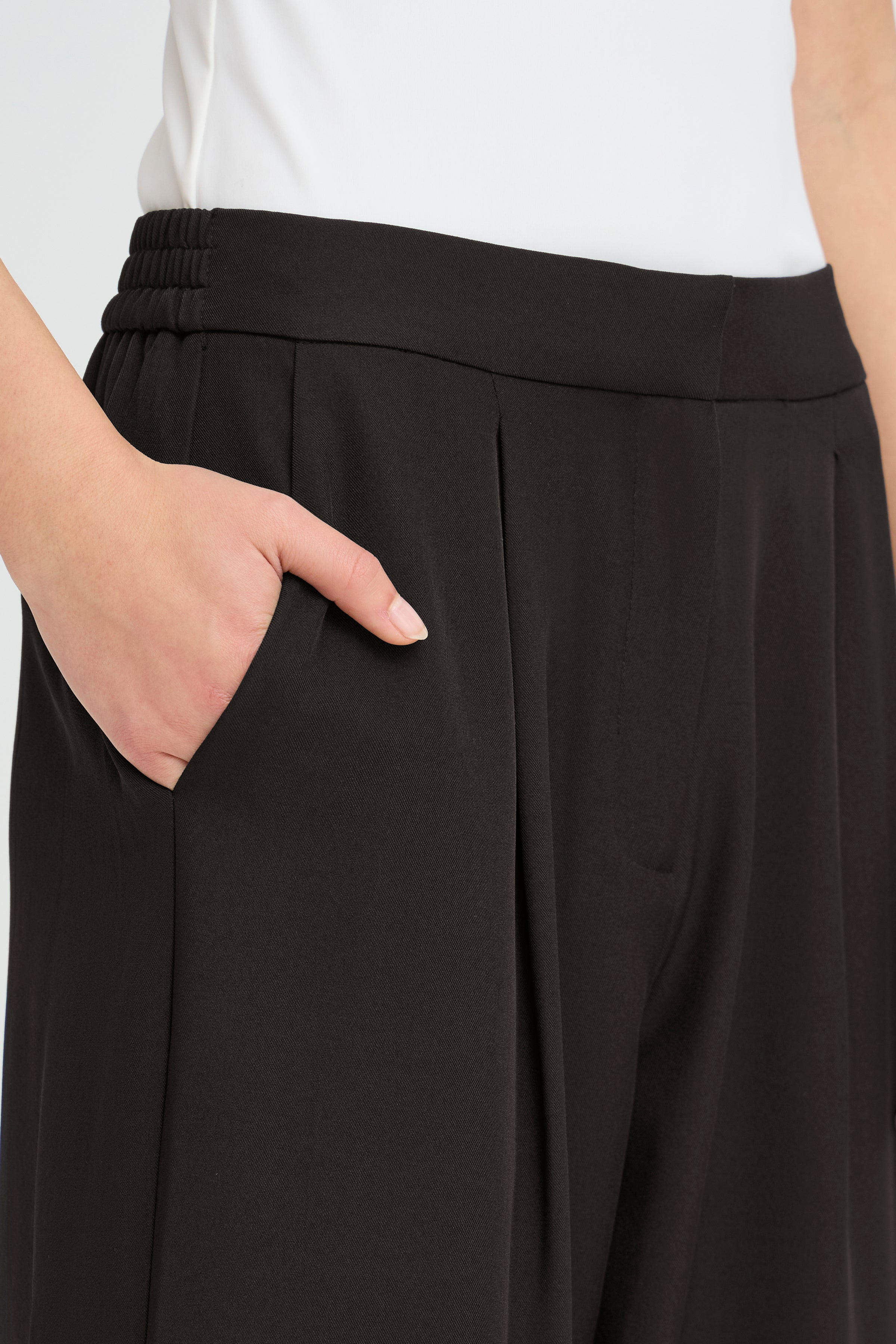 Pantalon Fava Barrel Noir Ichi