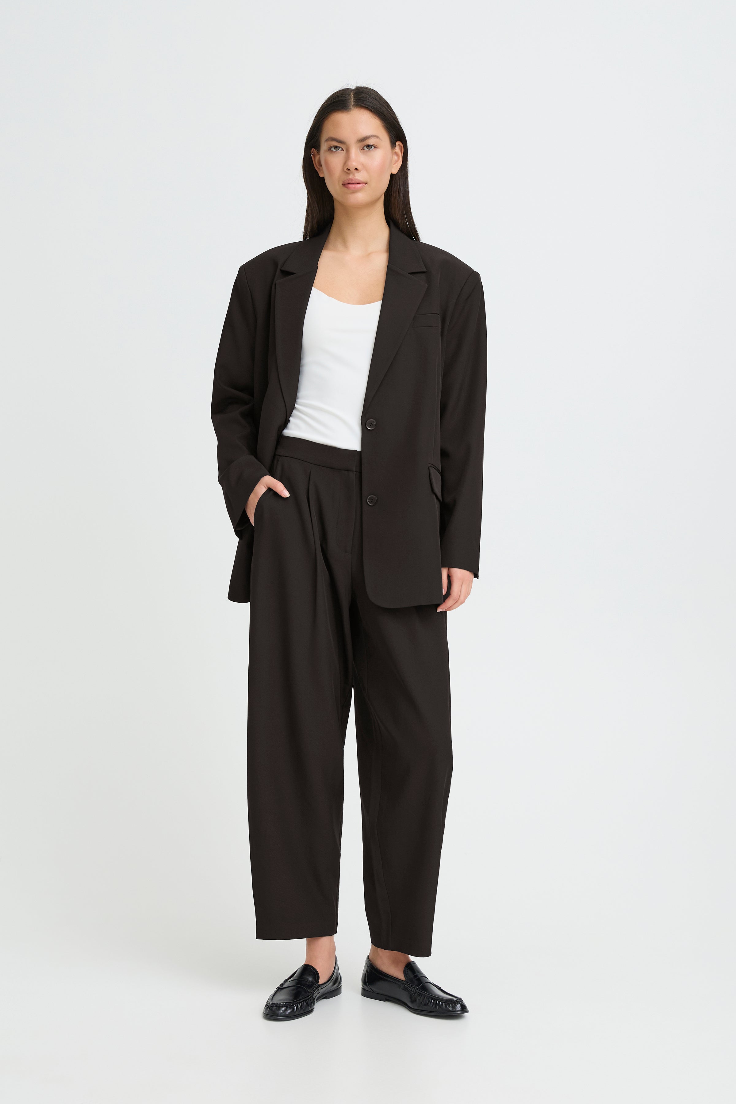Pantalon Fava Barrel Noir Ichi