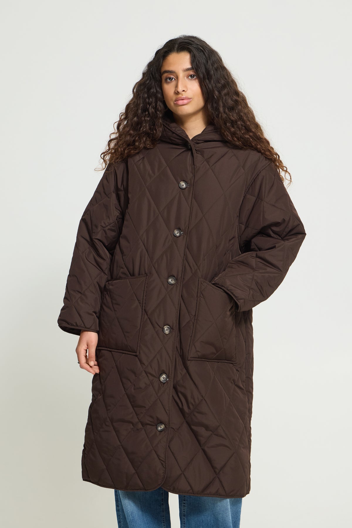 Manteau Hansa Brun Mole Ichi