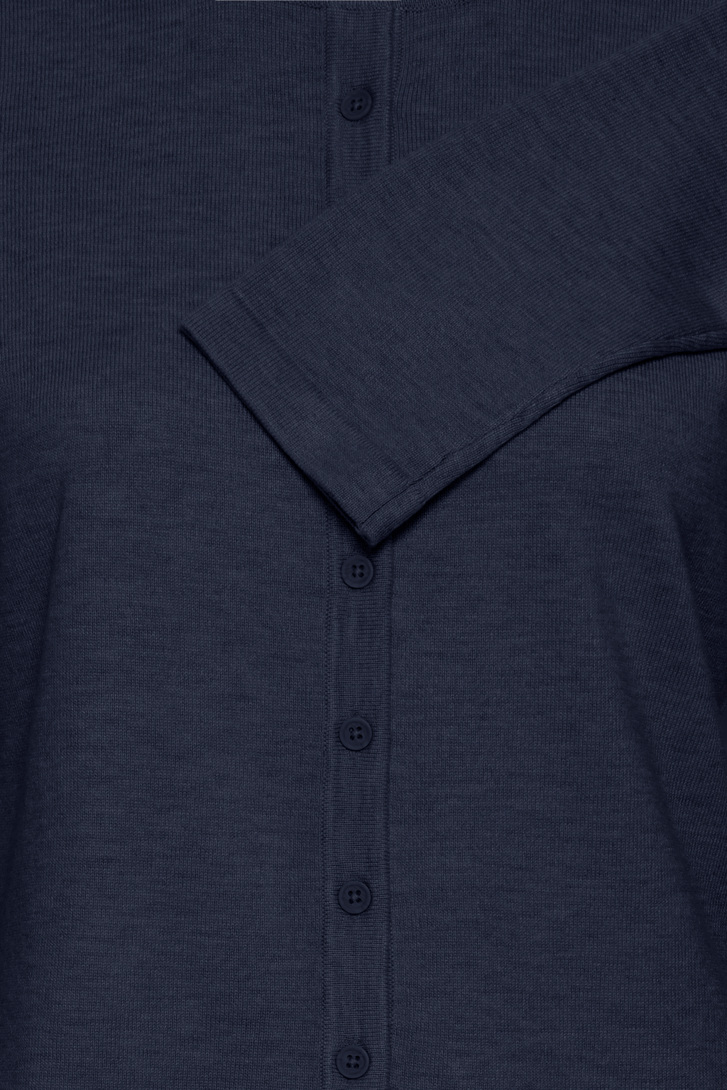 Cardigan Luls O-Neck Bleu Marine Ichi