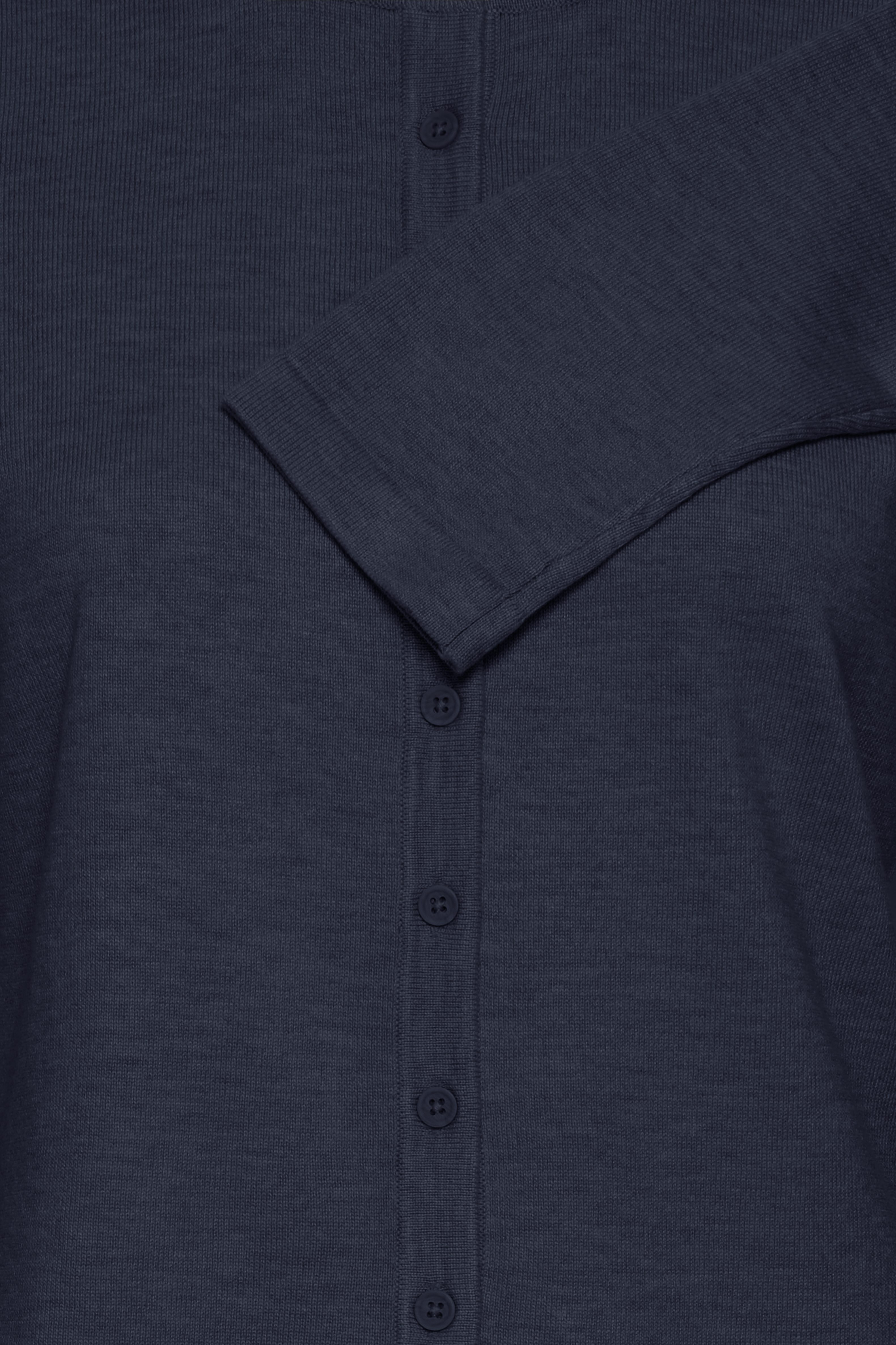 Cardigan Luls O-Neck Bleu Marine Ichi