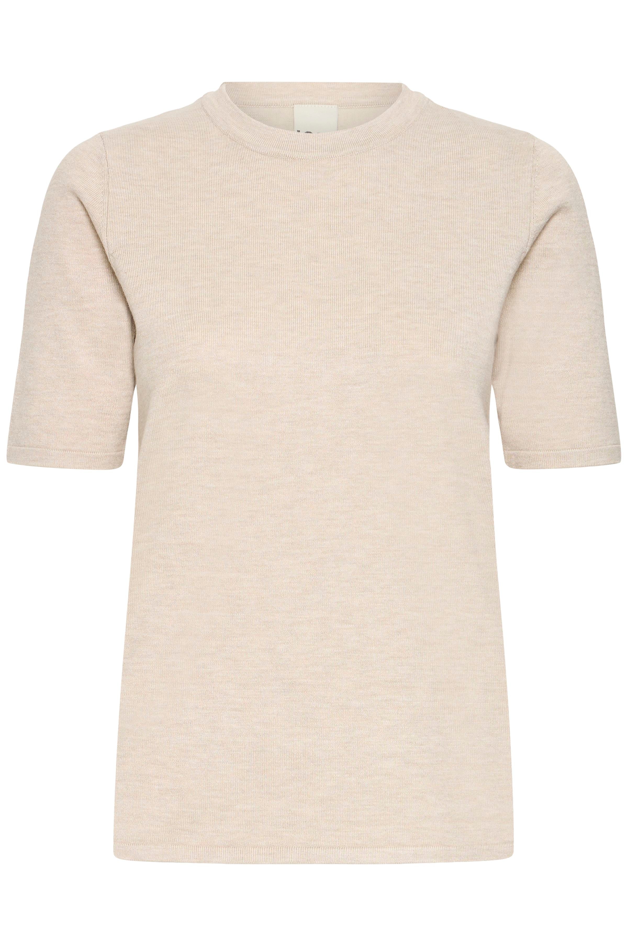 Haut Luls O-Neck Beige Mélange Ichi