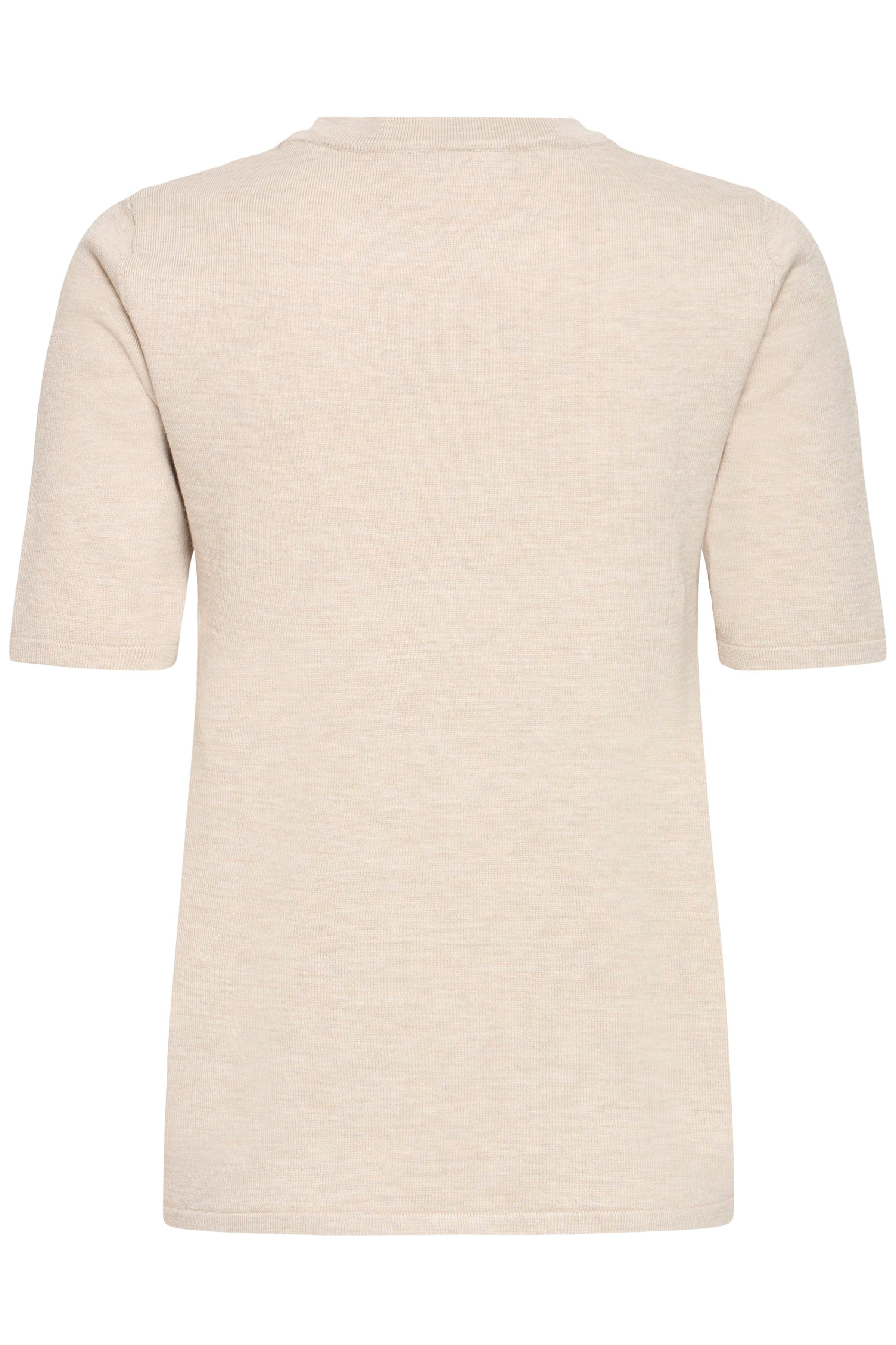 Haut Luls O-Neck Beige Mélange Ichi