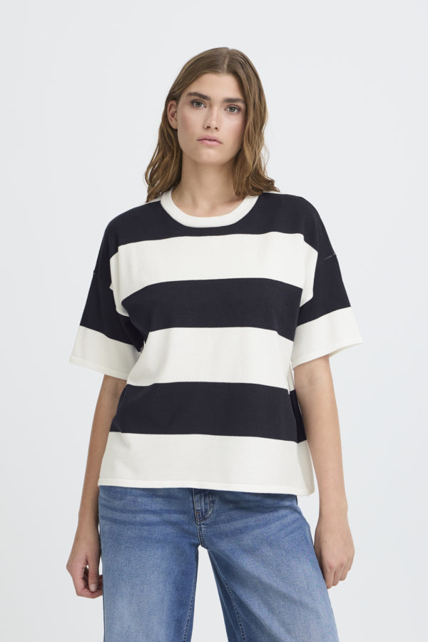 Luls Loose Marine & White Ichi Jumper