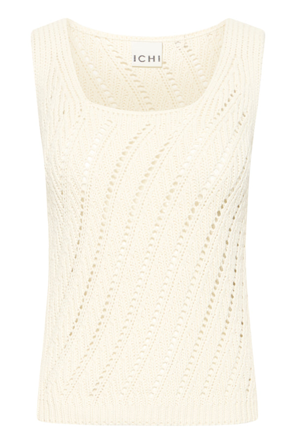 Ichi White Cotine Camisole