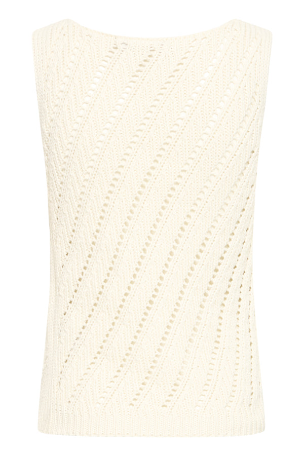Ichi White Cotine Camisole
