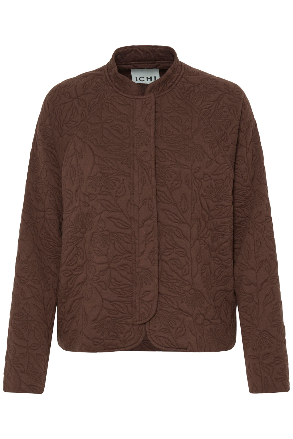 Ichi Chicory Brown Quilted Kate Jacket