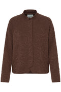 Ichi Chicory Brown Quilted Kate Jacket