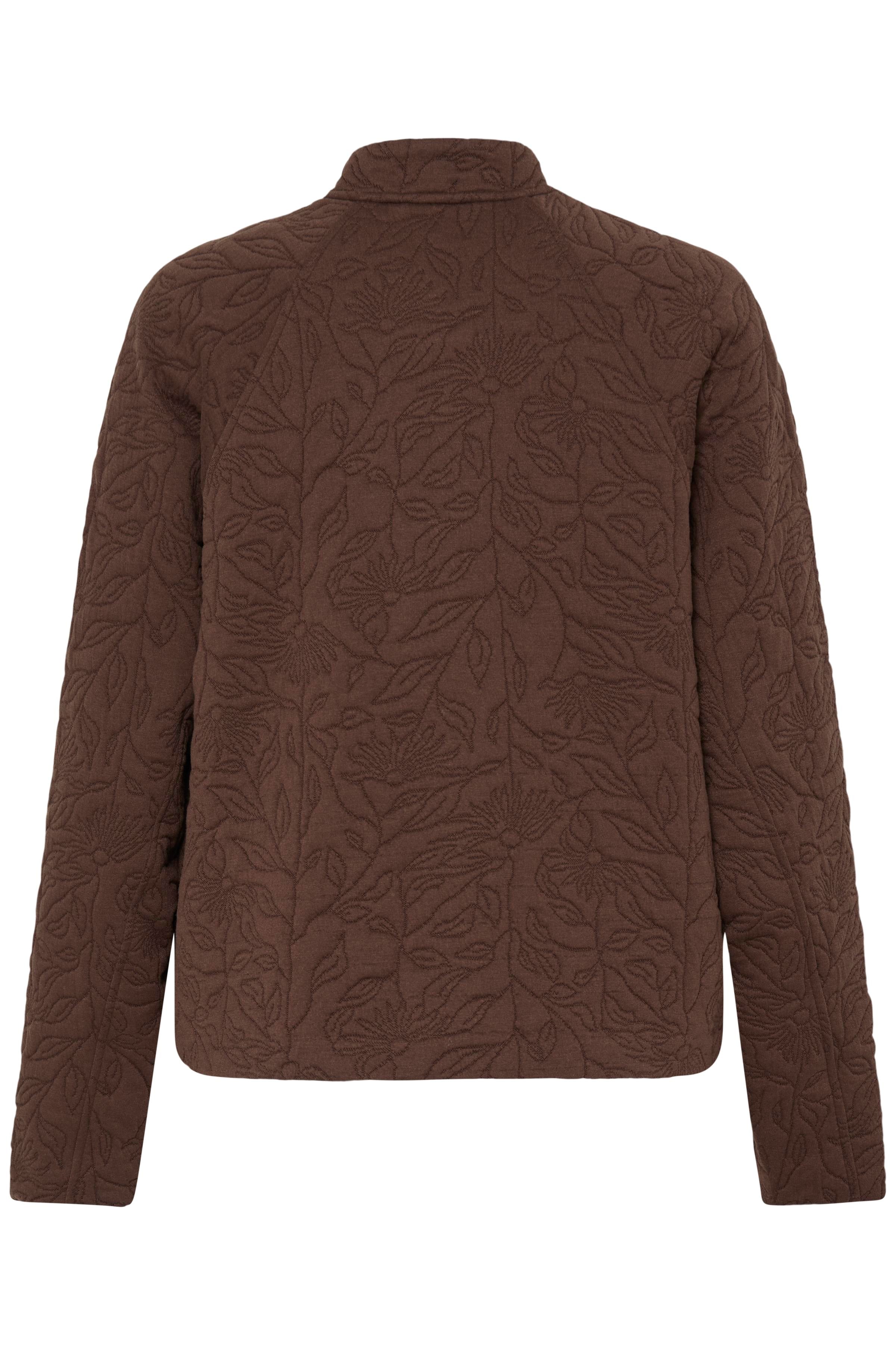 Ichi Chicory Brown Quilted Kate Jacket