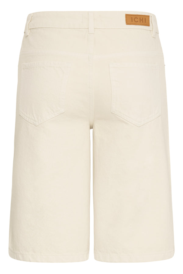 ICHI Cream Denim Kirsten Bermuda Shorts