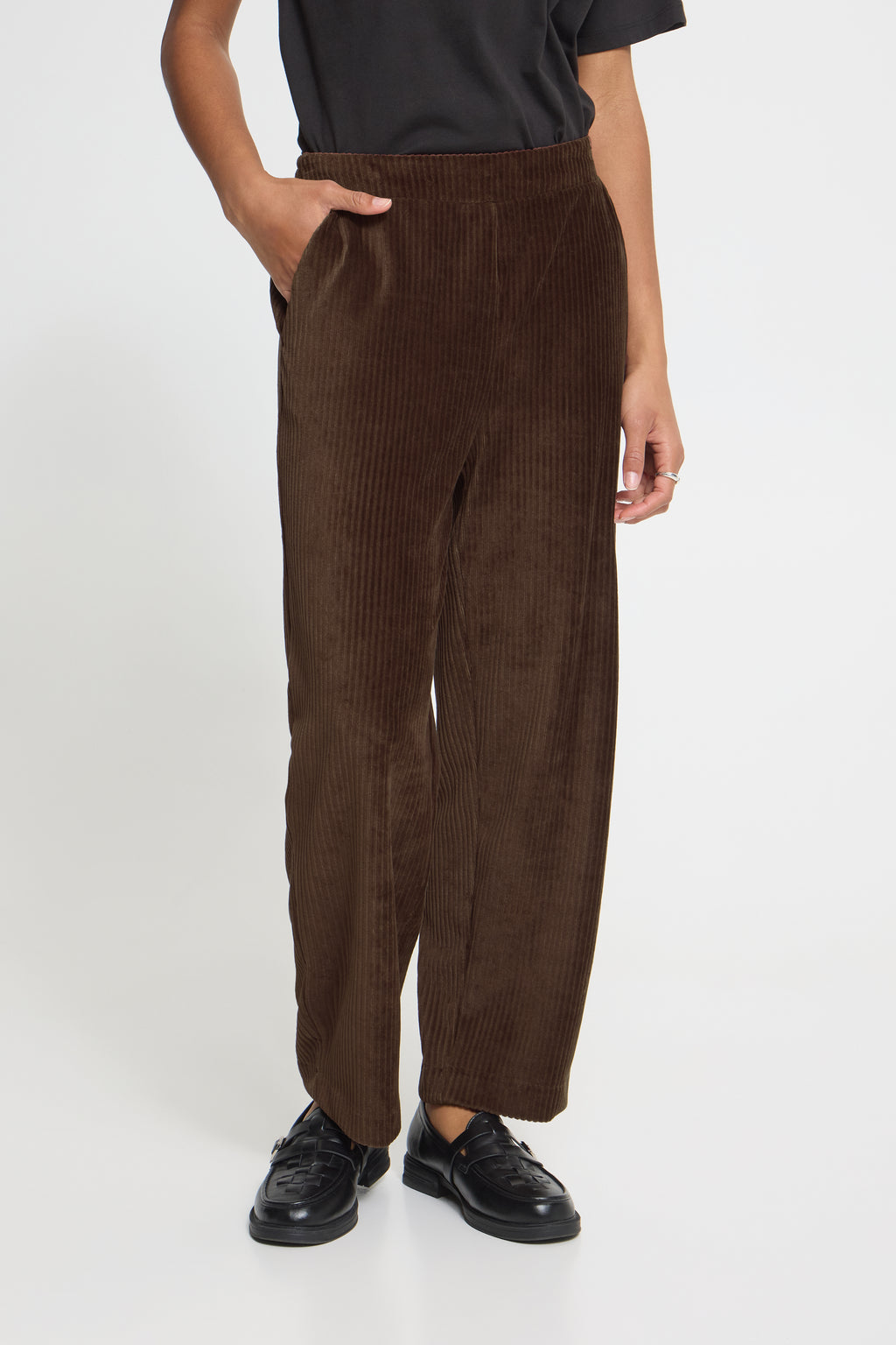 Pantalon Tamary Brun Chicory Coffee Ichi