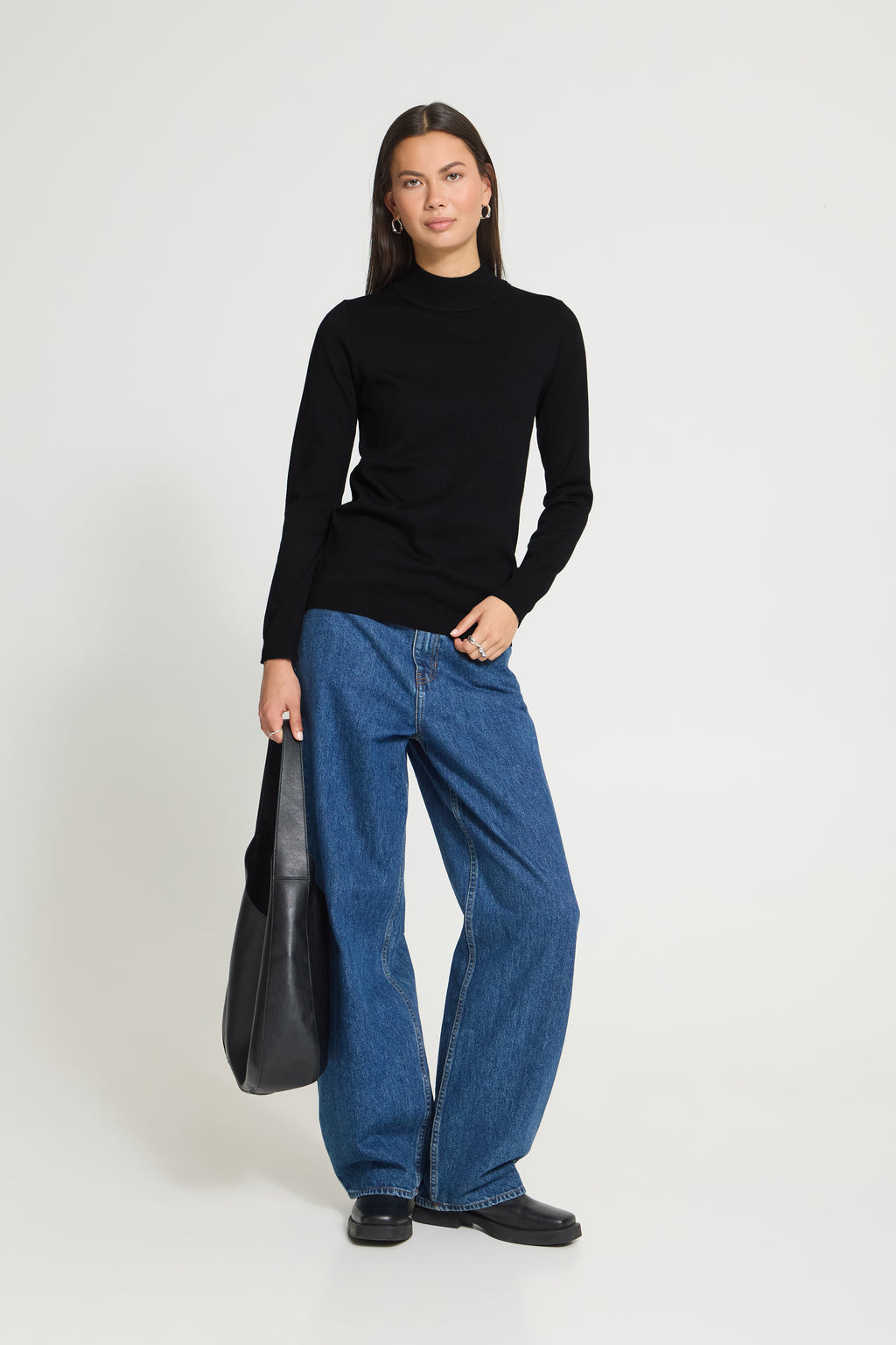 Haut Luls Turtleneck Noir Ichi