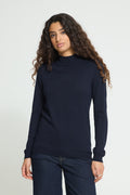 Haut Luls Turtleneck Bleu Marine Ichi