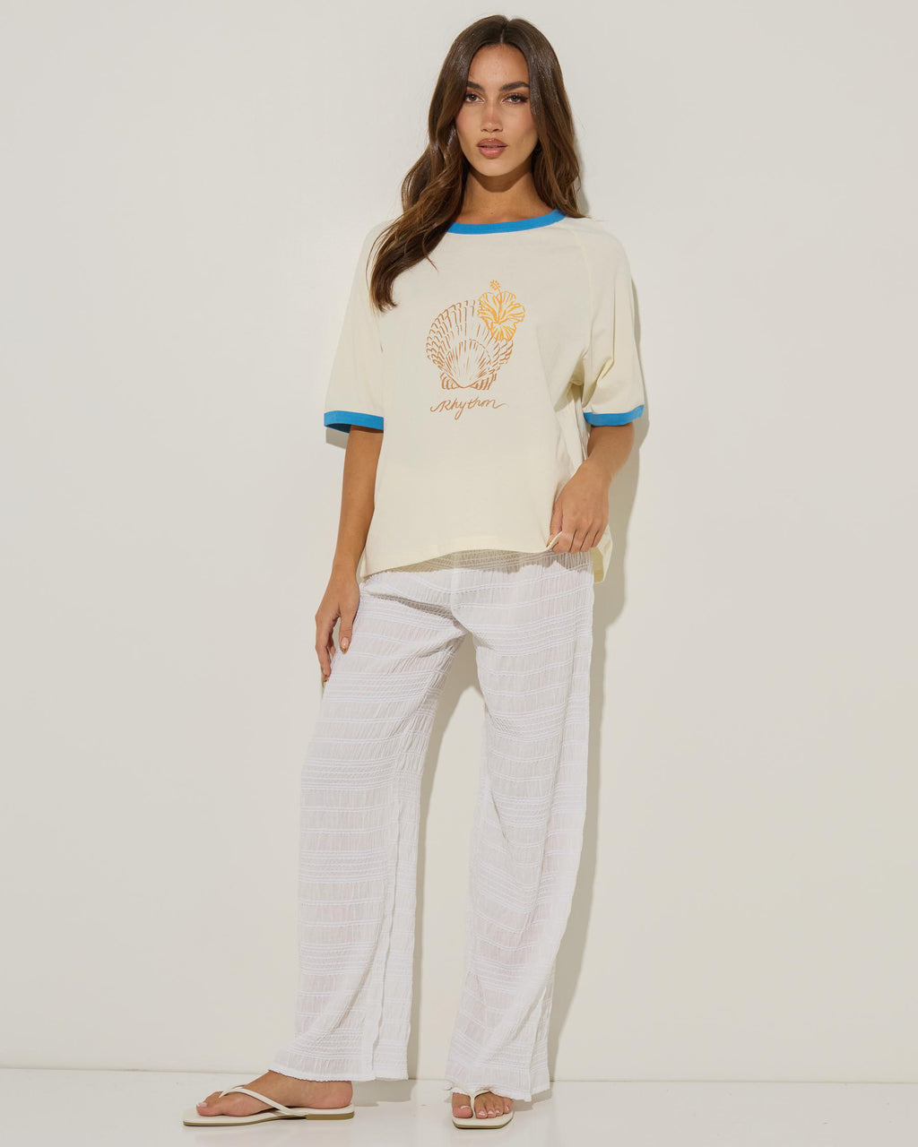 T-Shirt Sunshine Seashell Cream Rhythm