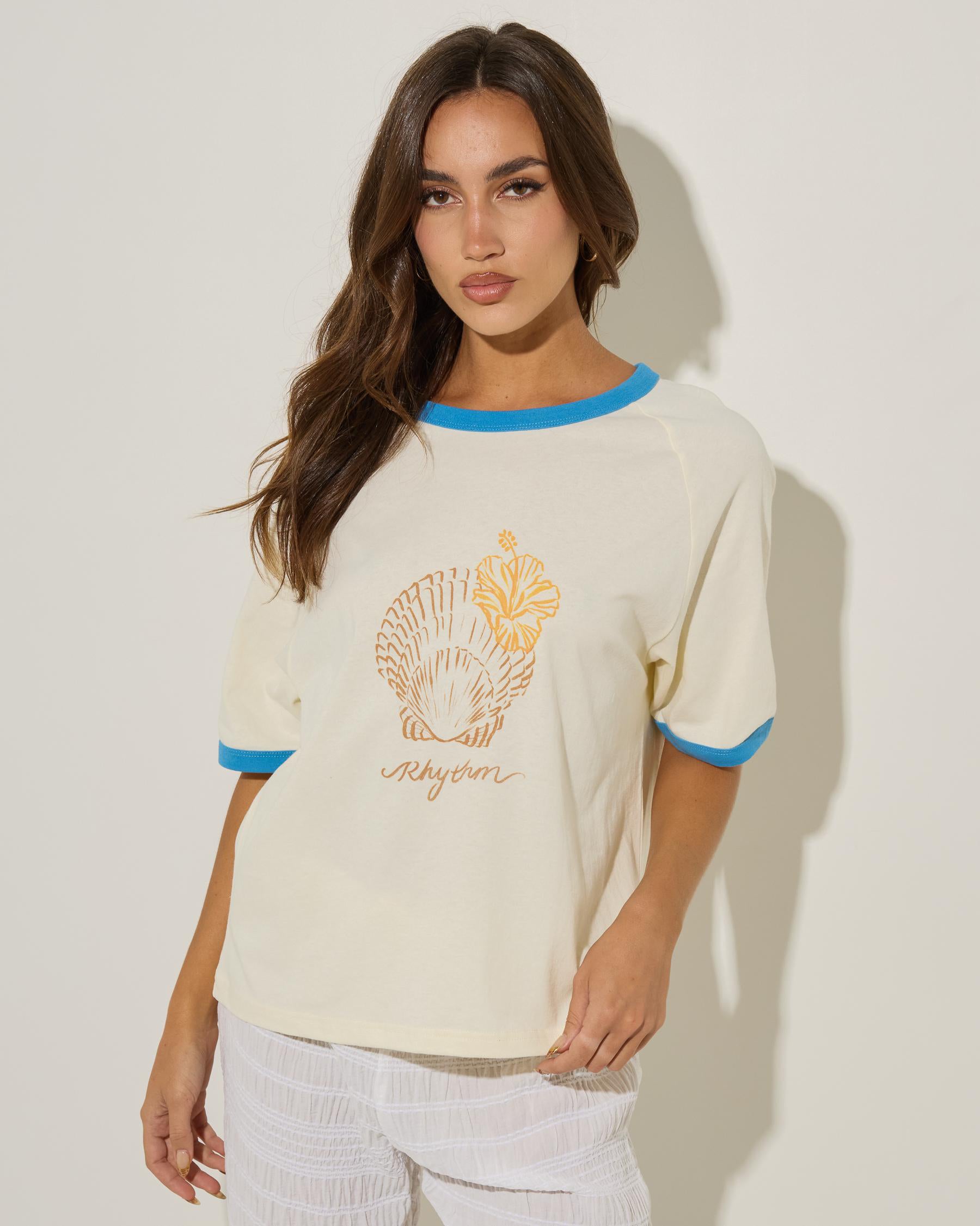 T-Shirt Sunshine Seashell Cream Rhythm