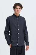 Anton Marine Mélange Casual Friday Shirt