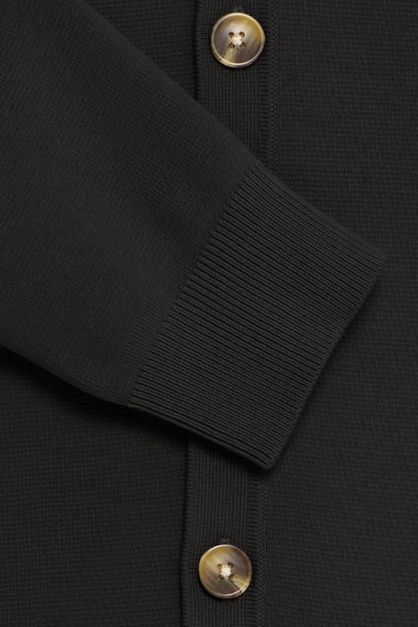 Agnar Black Casual Friday Cardigan