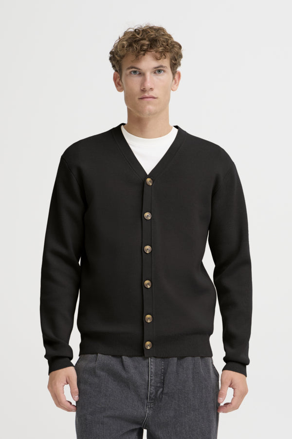 Agnar Black Casual Friday Cardigan