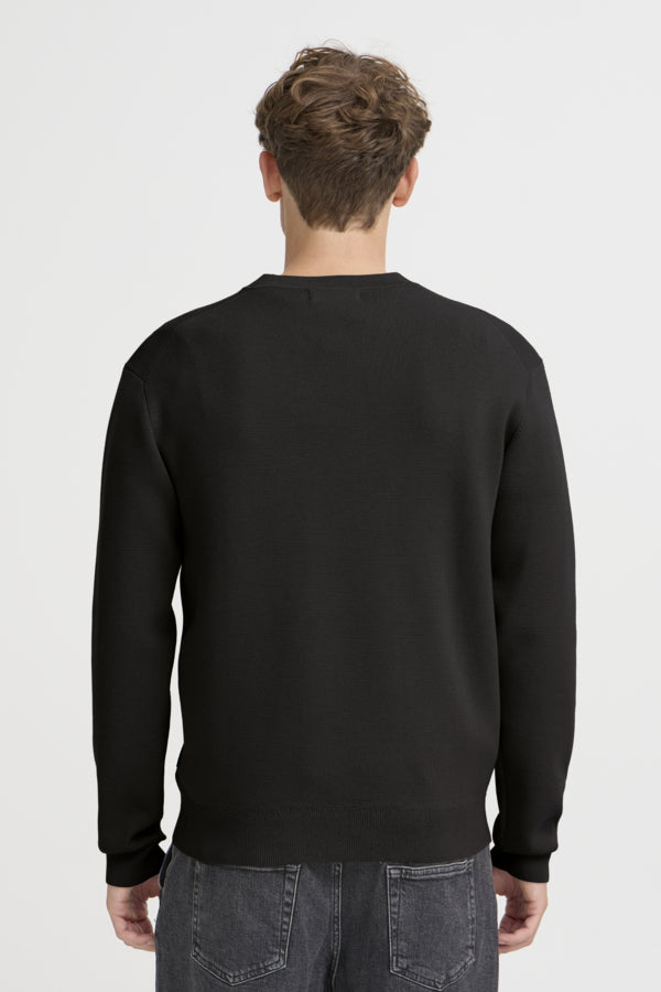 Agnar Black Casual Friday Cardigan