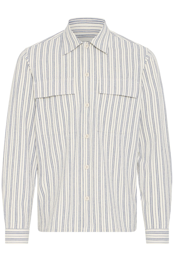 Wiberg Ivory & Blue Casual Friday Shirt