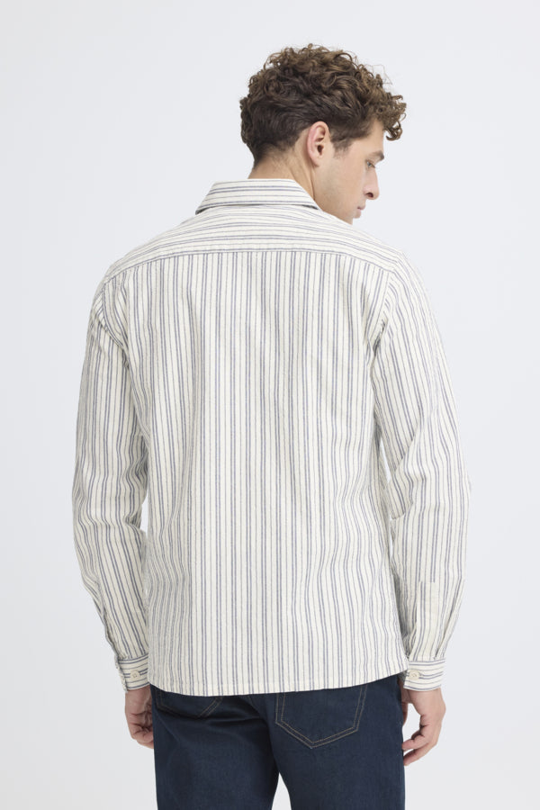 Wiberg Ivory & Blue Casual Friday Shirt