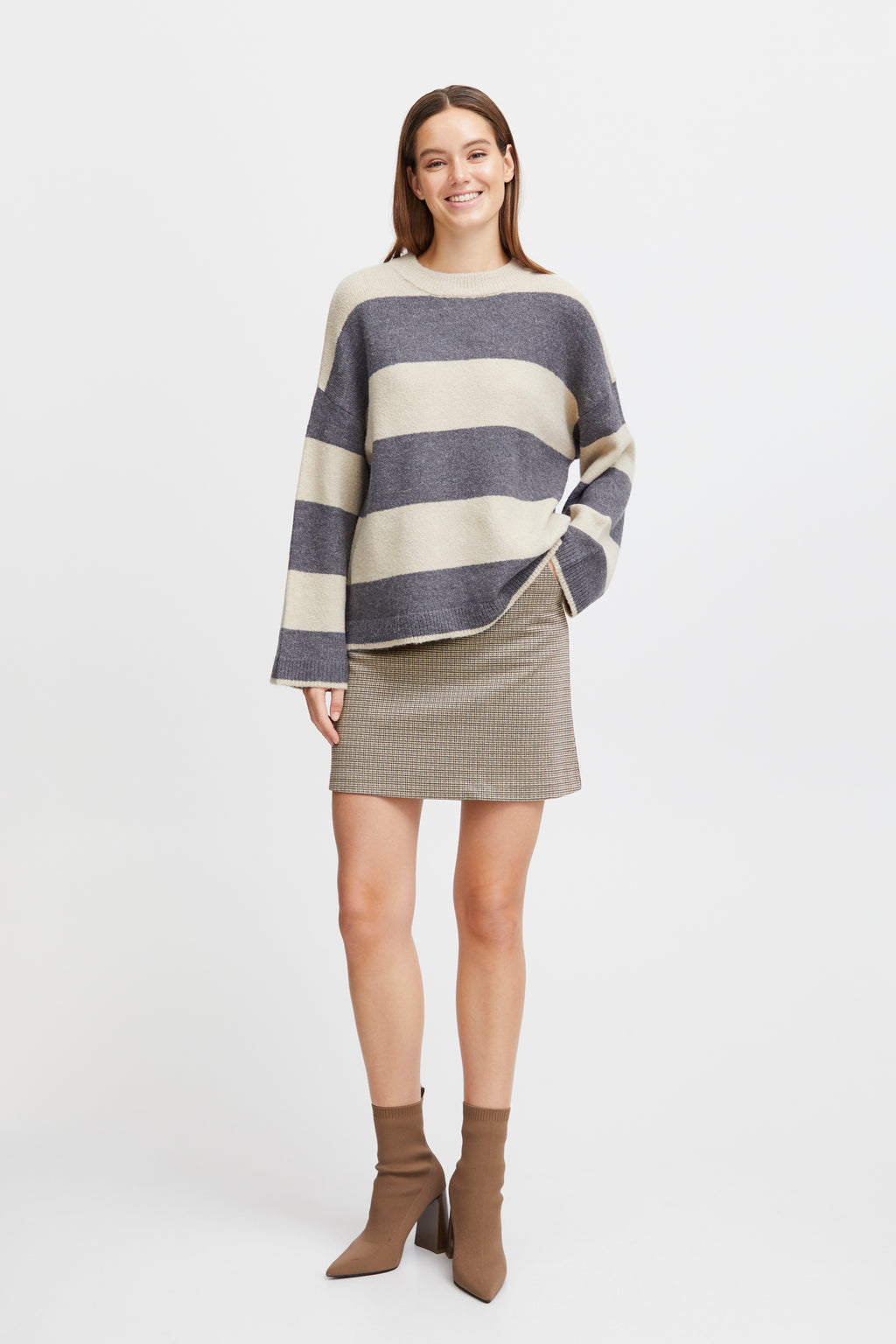Jupe Ravna Beige/Noir B.Young