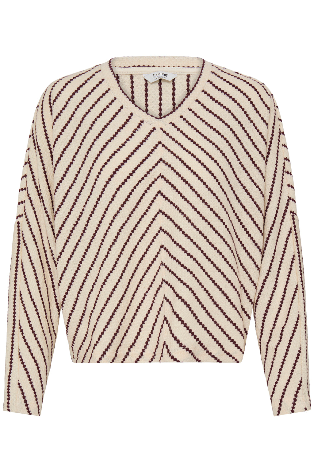 Chandail Runi Beige & Bourgogne B.Young
