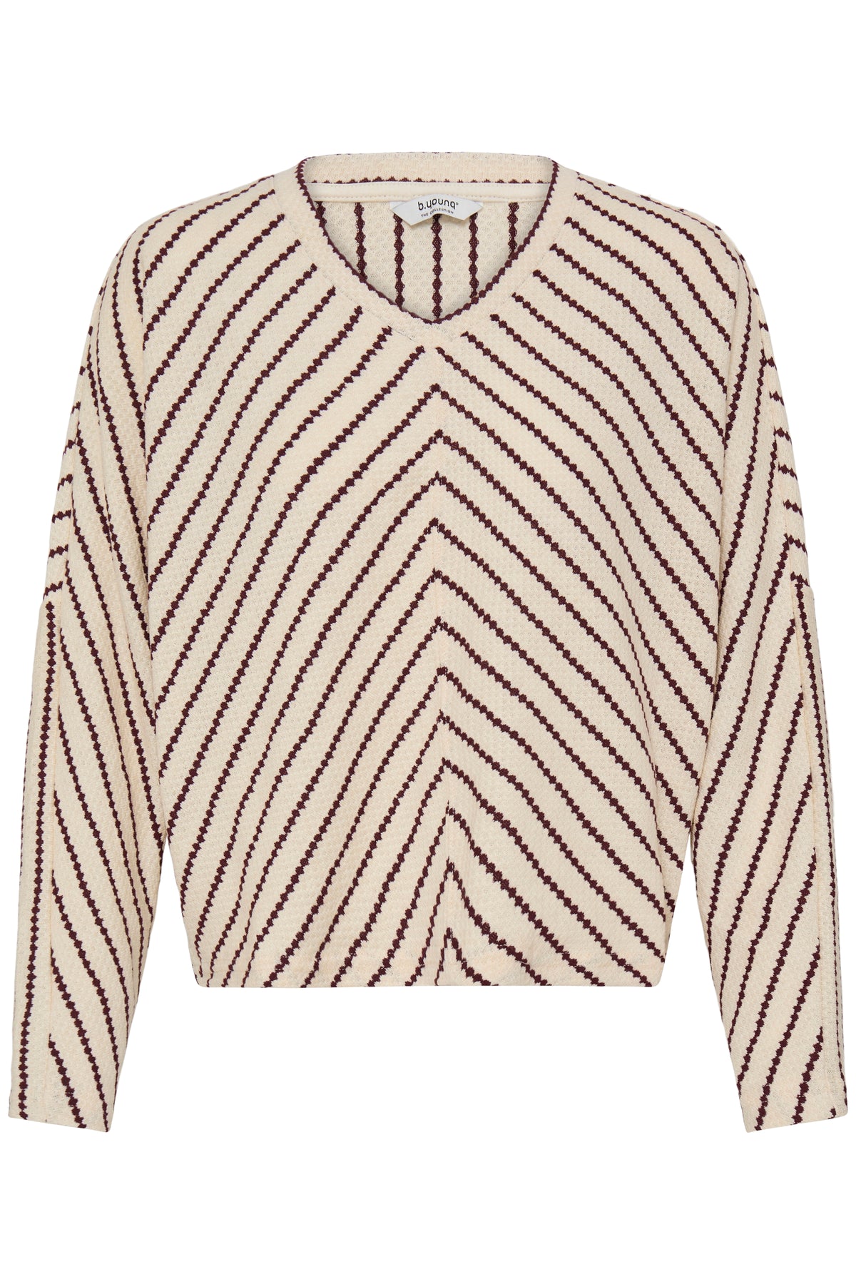 Chandail Runi Beige & Bourgogne B.Young