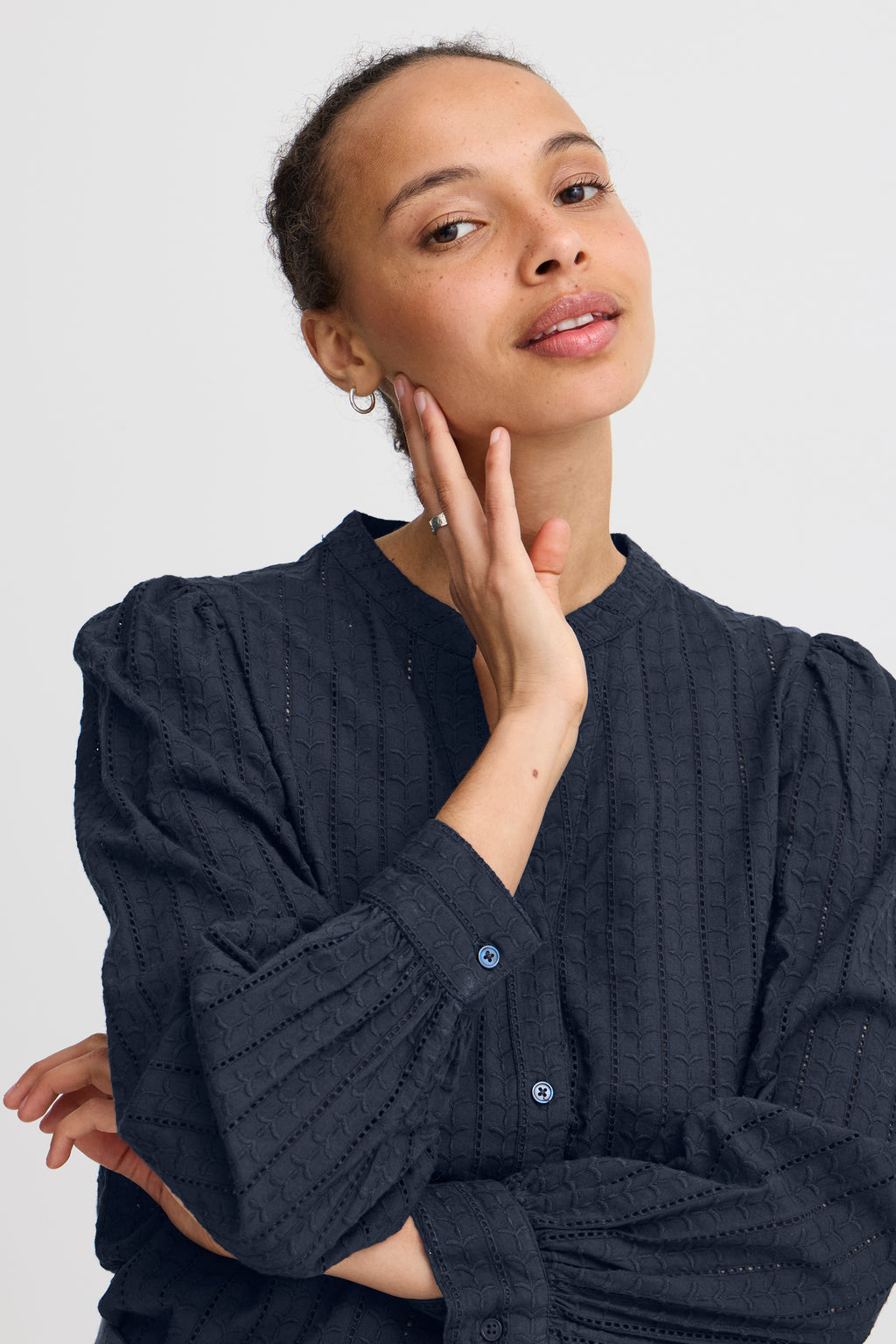 Hassie Navy Blue B.Young Shirt