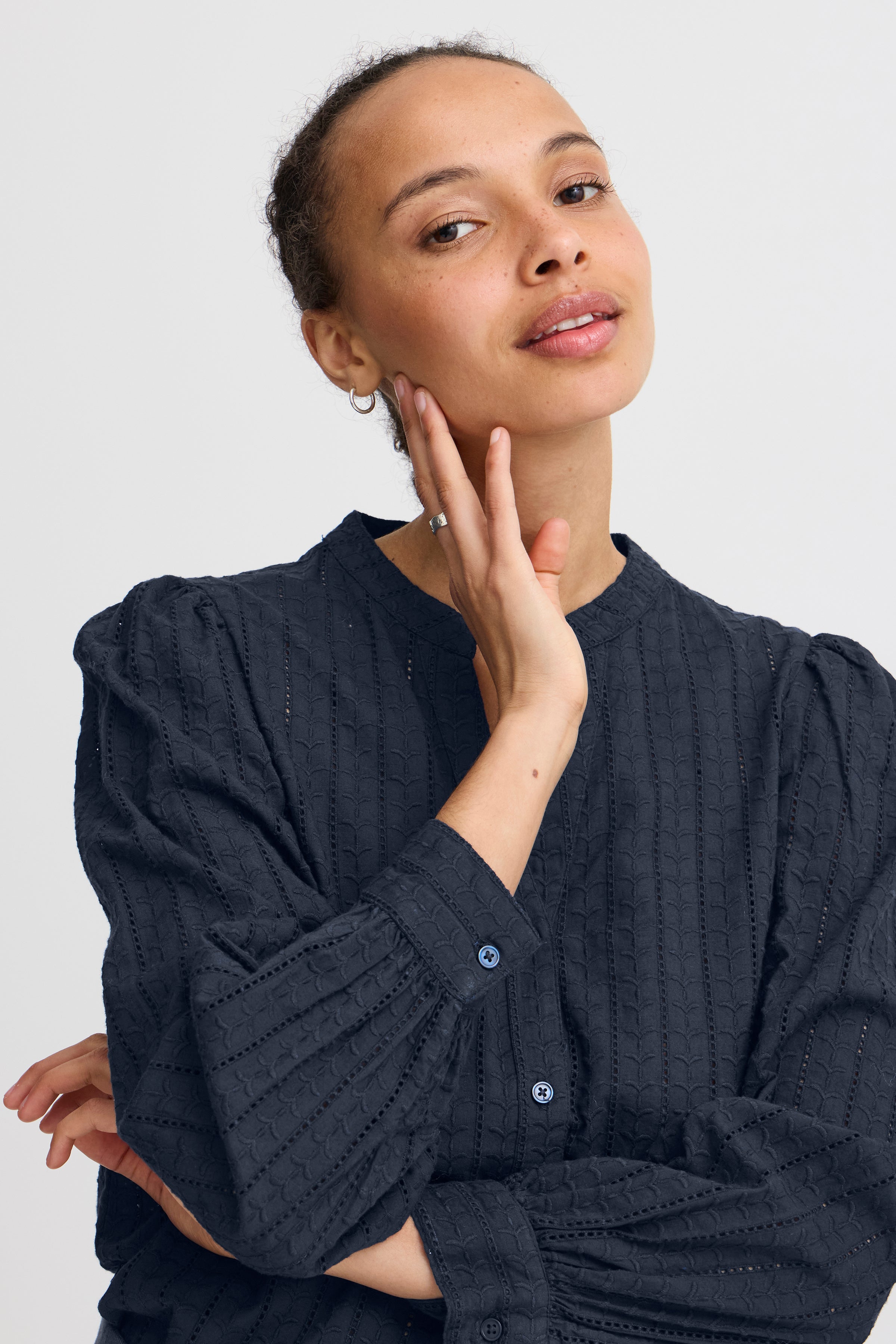 Hassie Navy Blue B.Young Shirt