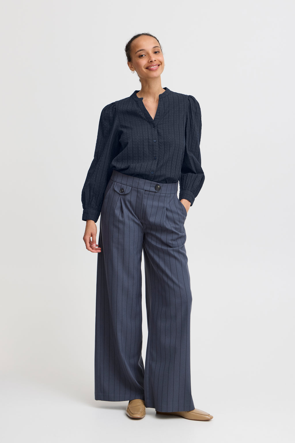 Hassie Navy Blue B.Young Shirt